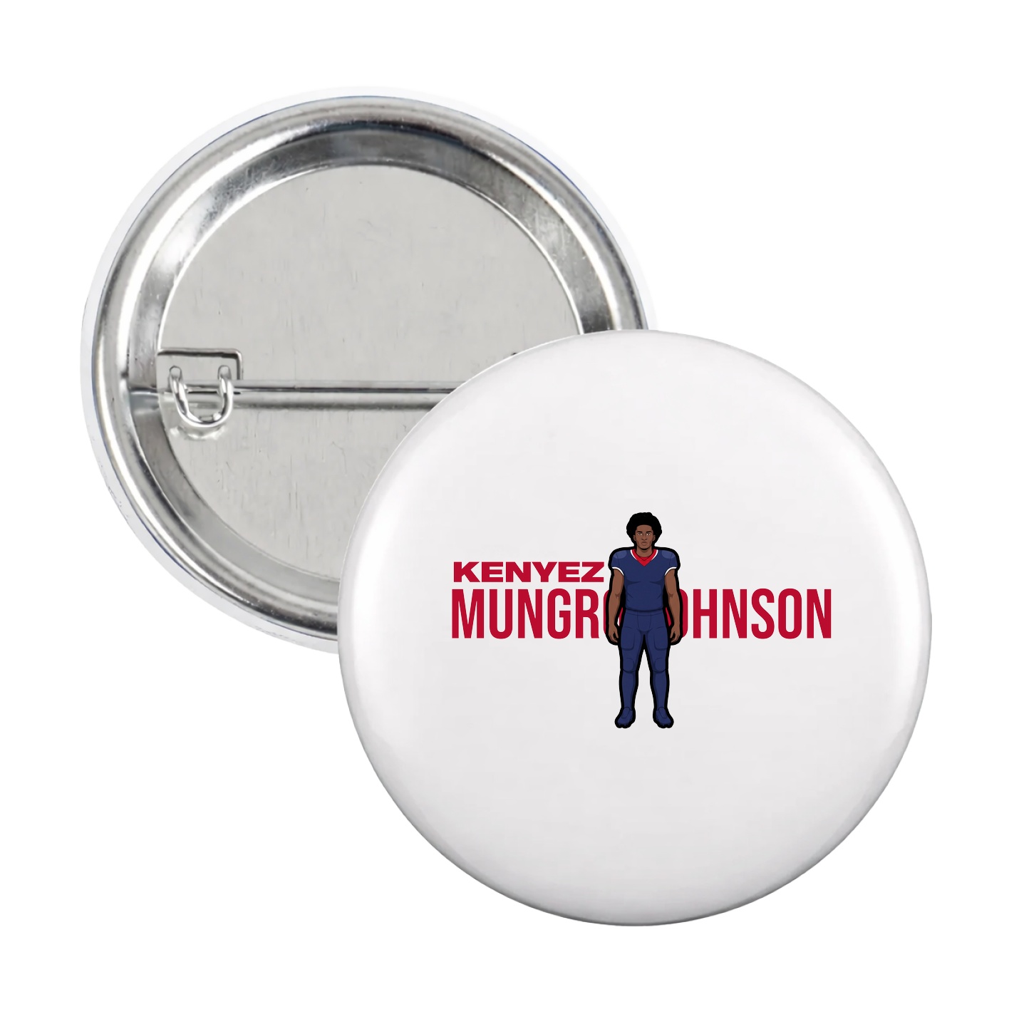 Game Day Button — Player Name in White