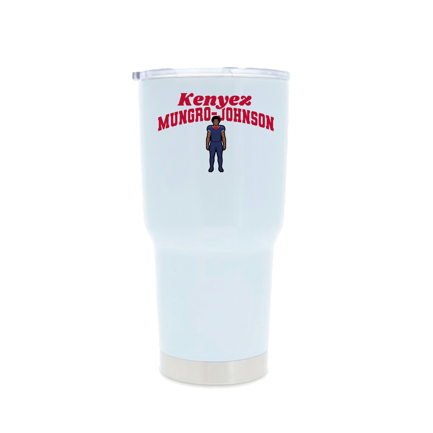 30oz Stainless Steel Tumbler — Signature Arch in White