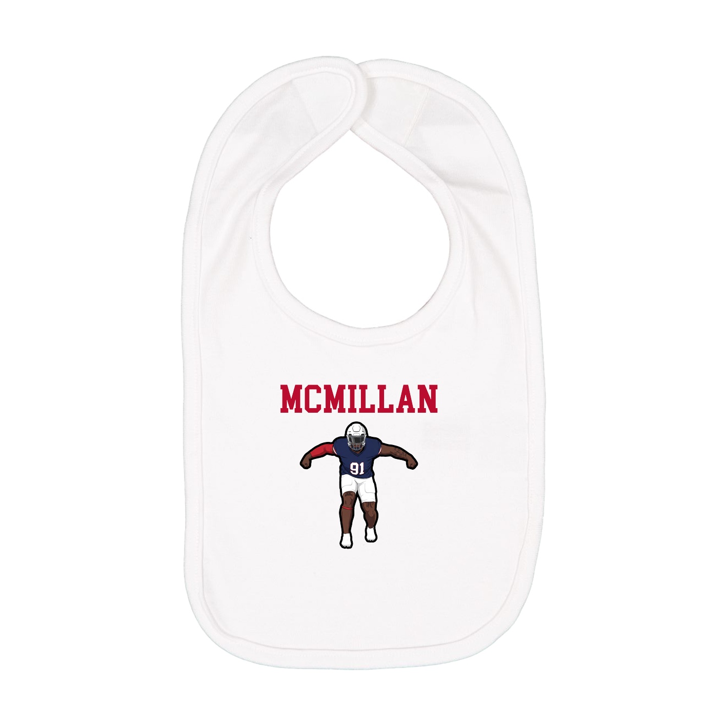 Infant Bib — Shirsey in White