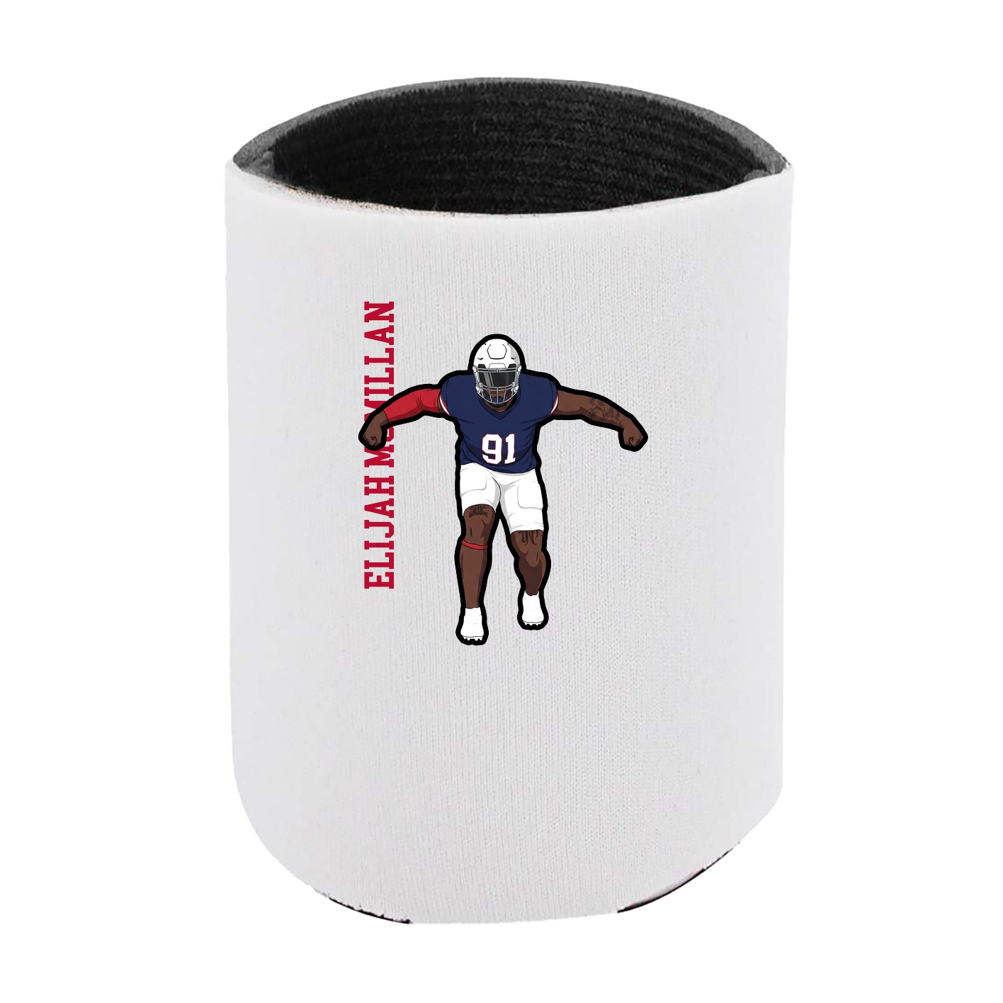 Can Holder — Name Vertical in White