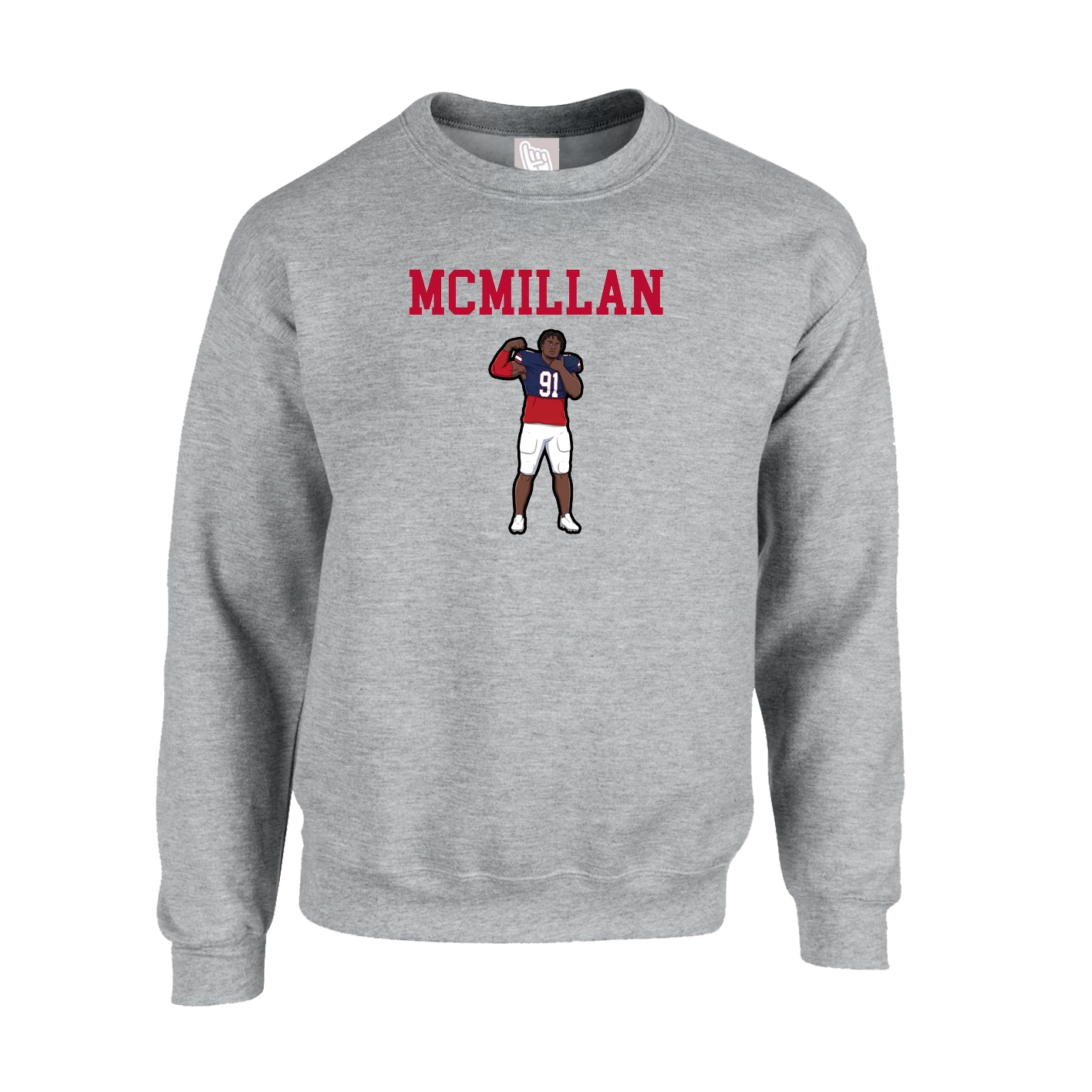 Fleece Crew — Shirsey in Grey