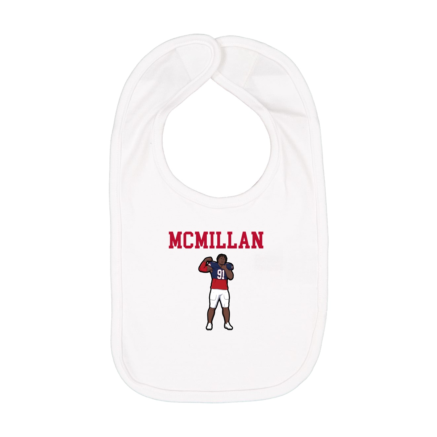 Infant Bib — Shirsey in White