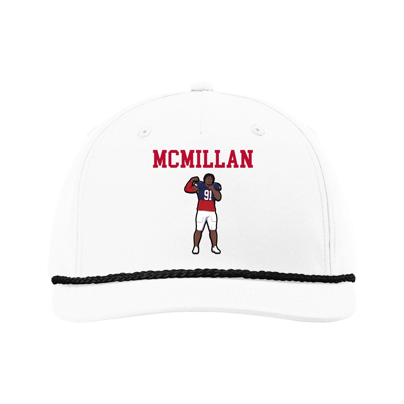 Five-Panel Classic Rope Cap — Shirsey in White