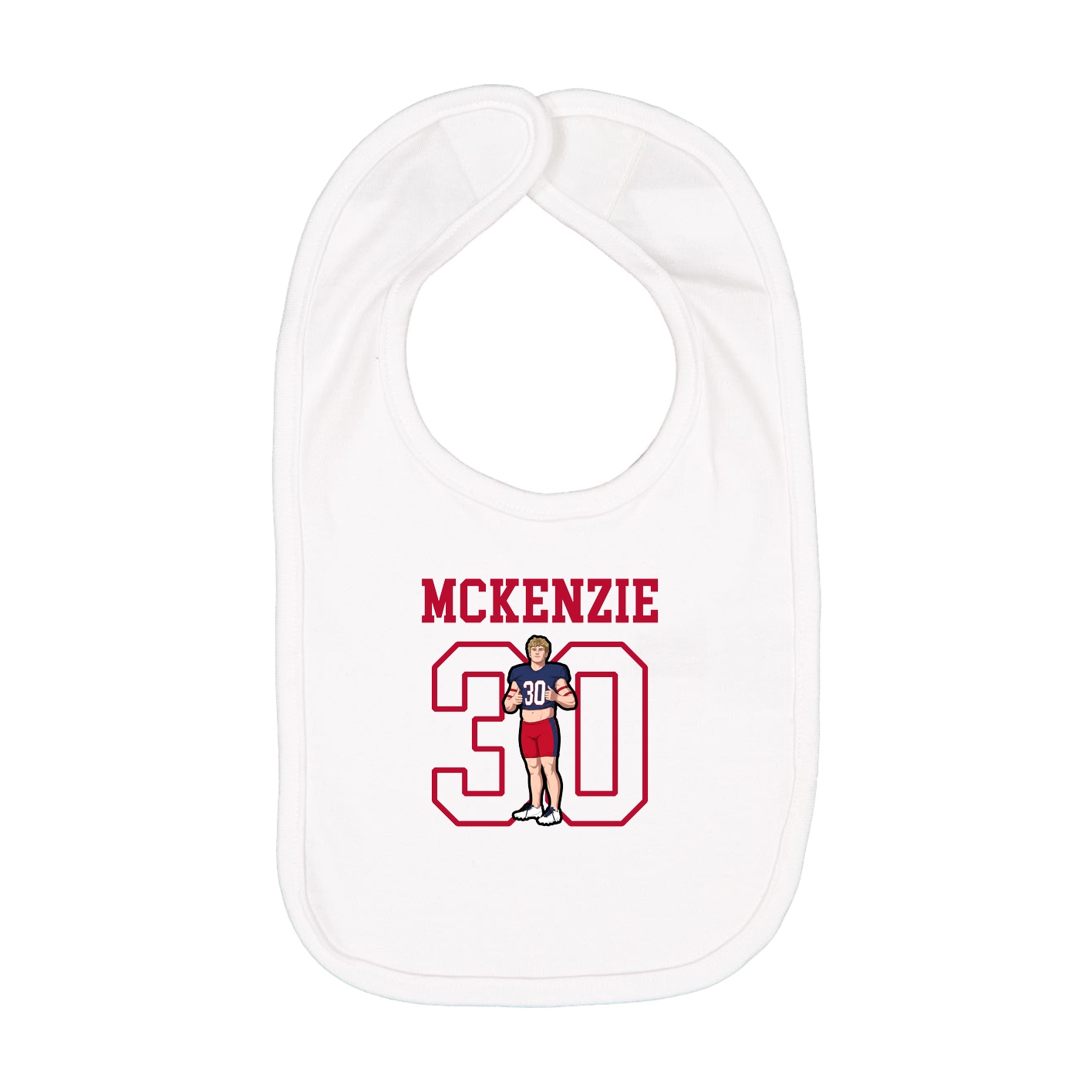 Infant Bib — Shirsey in White