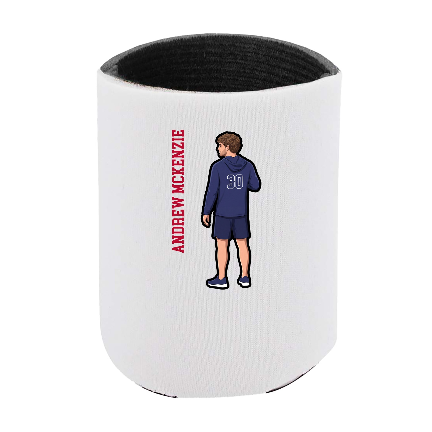 Can Holder — Name Vertical in White