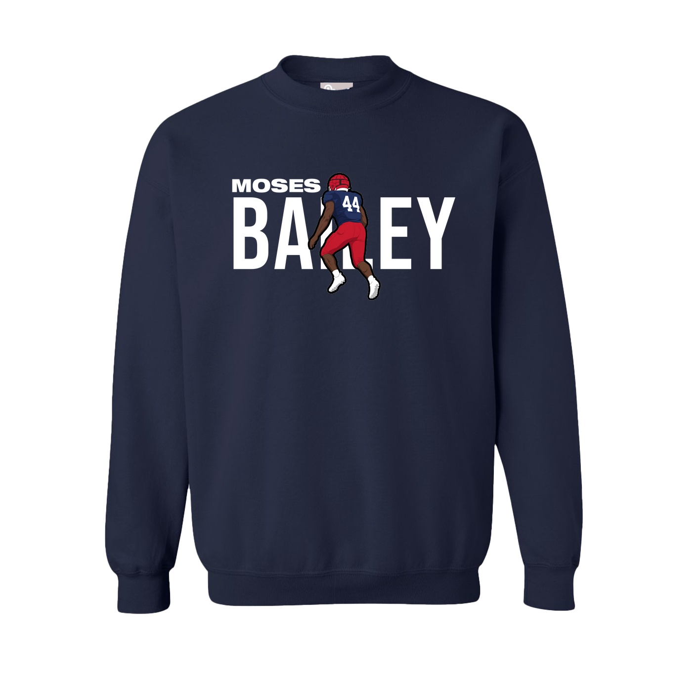 Fleece Crew — Player Name in Navy