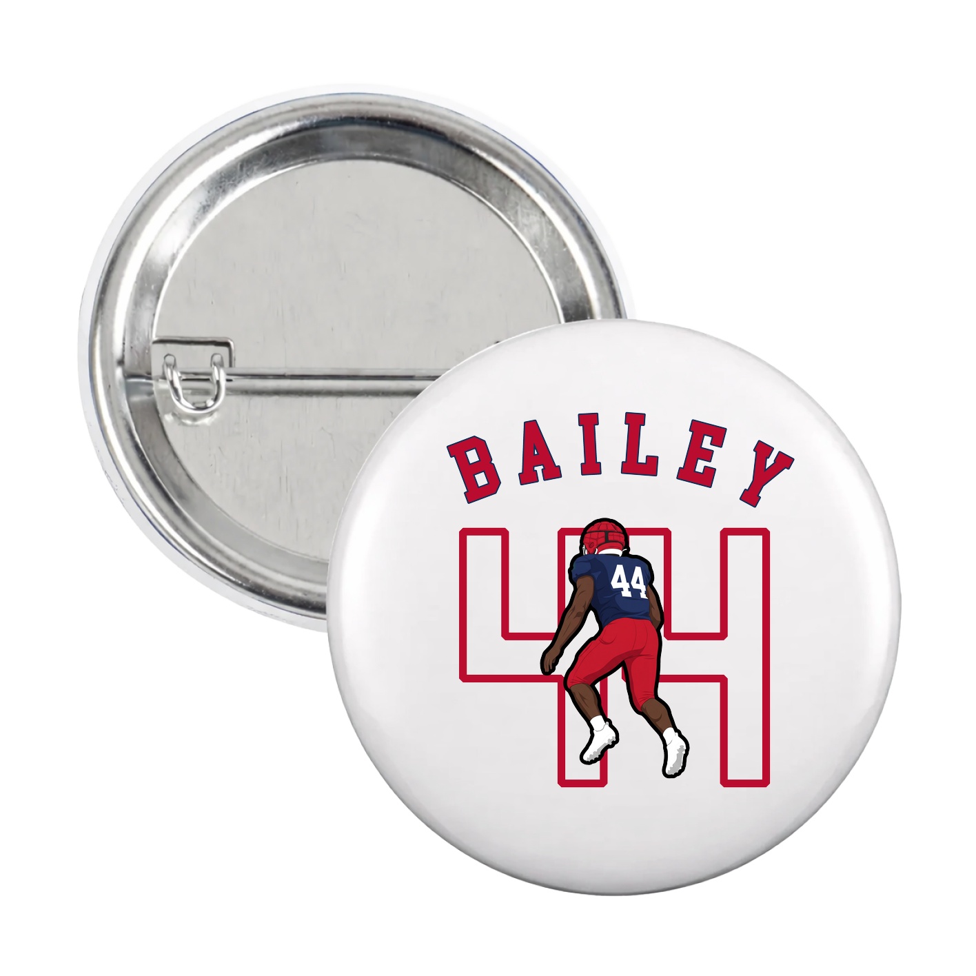 Game Day Button — Shirsey Arch in White