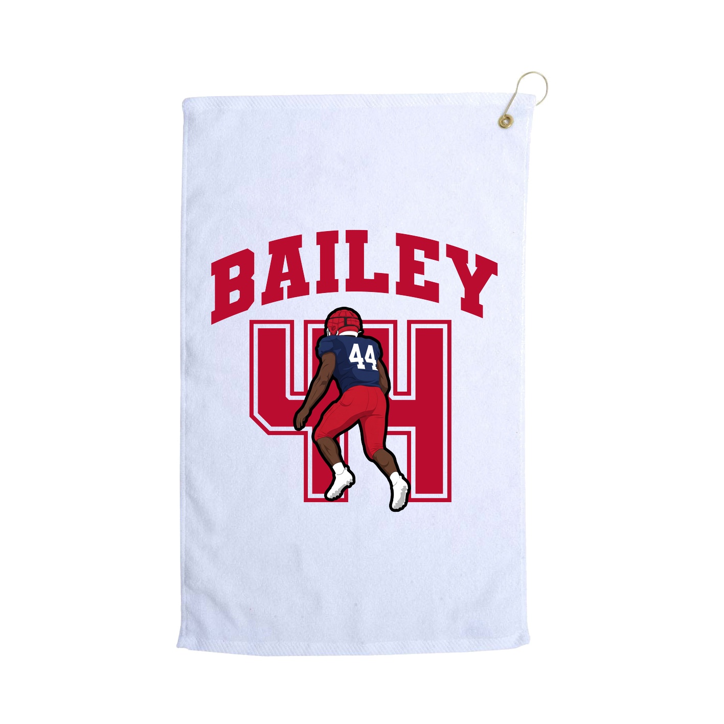Golf Towel — Number in White