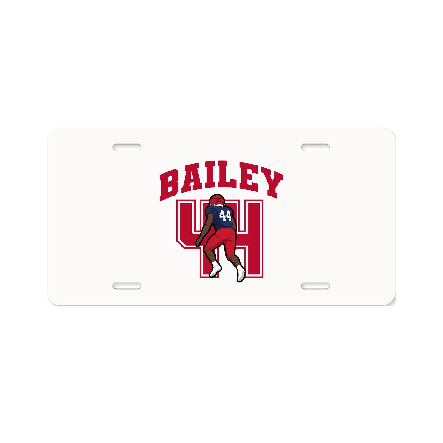 License Plate — Number in Classic