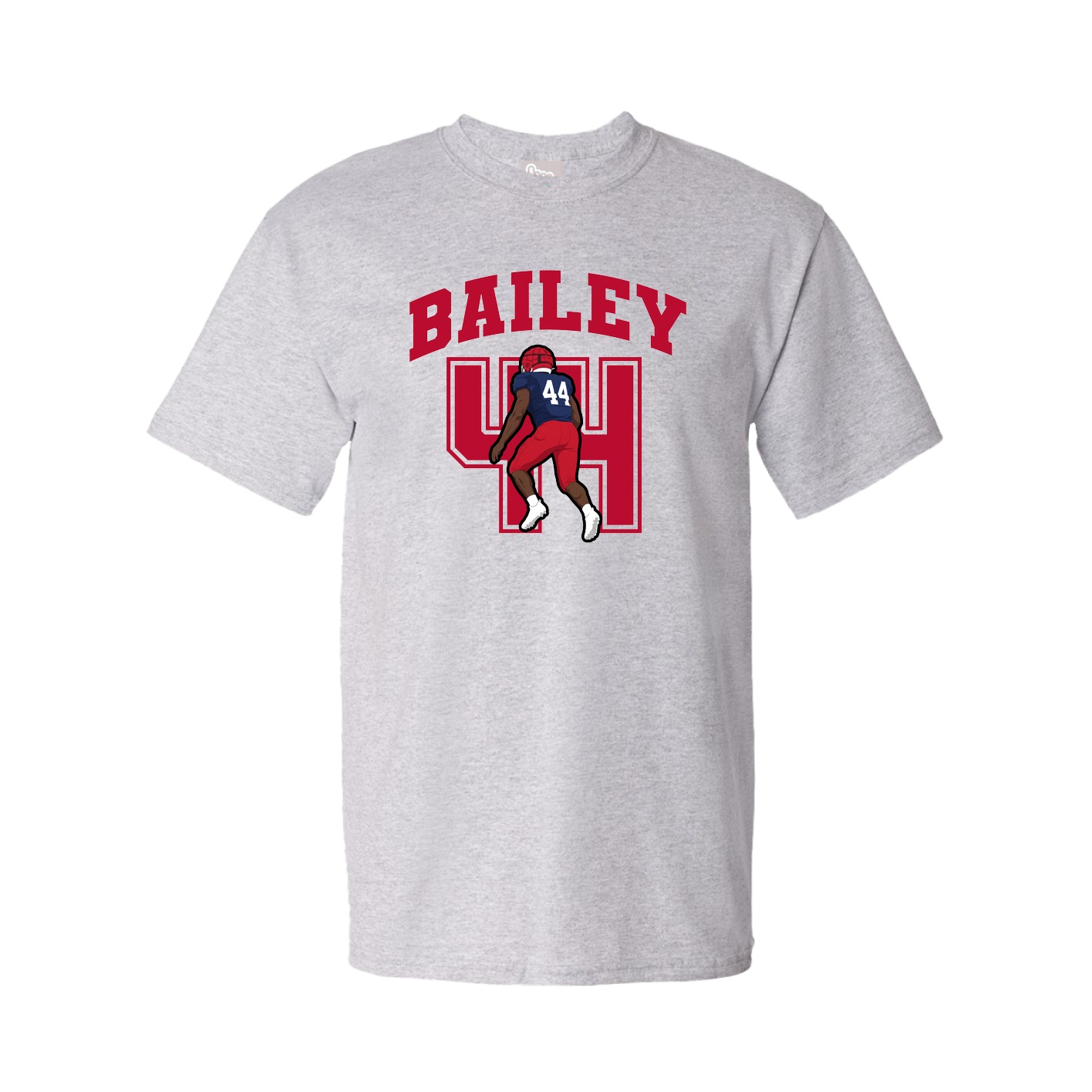 Youth Tee — Number in Grey
