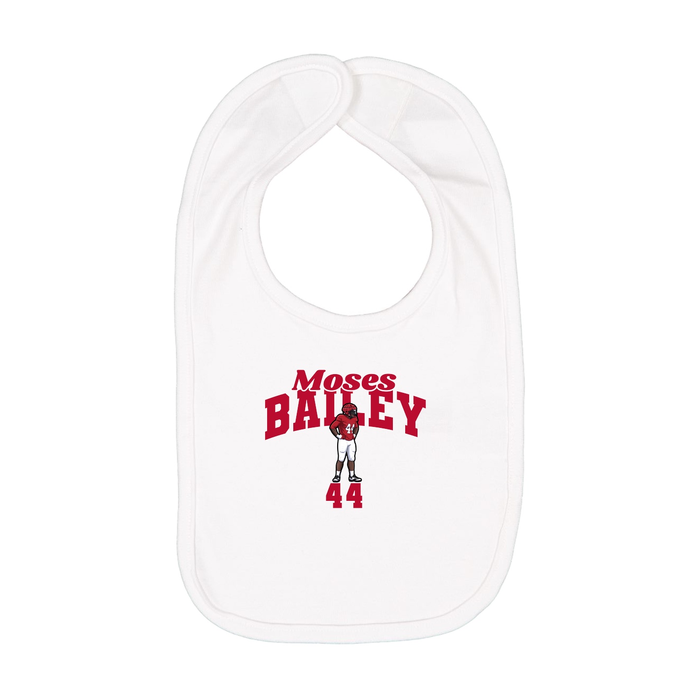 Infant Bib — Signature Arch in White