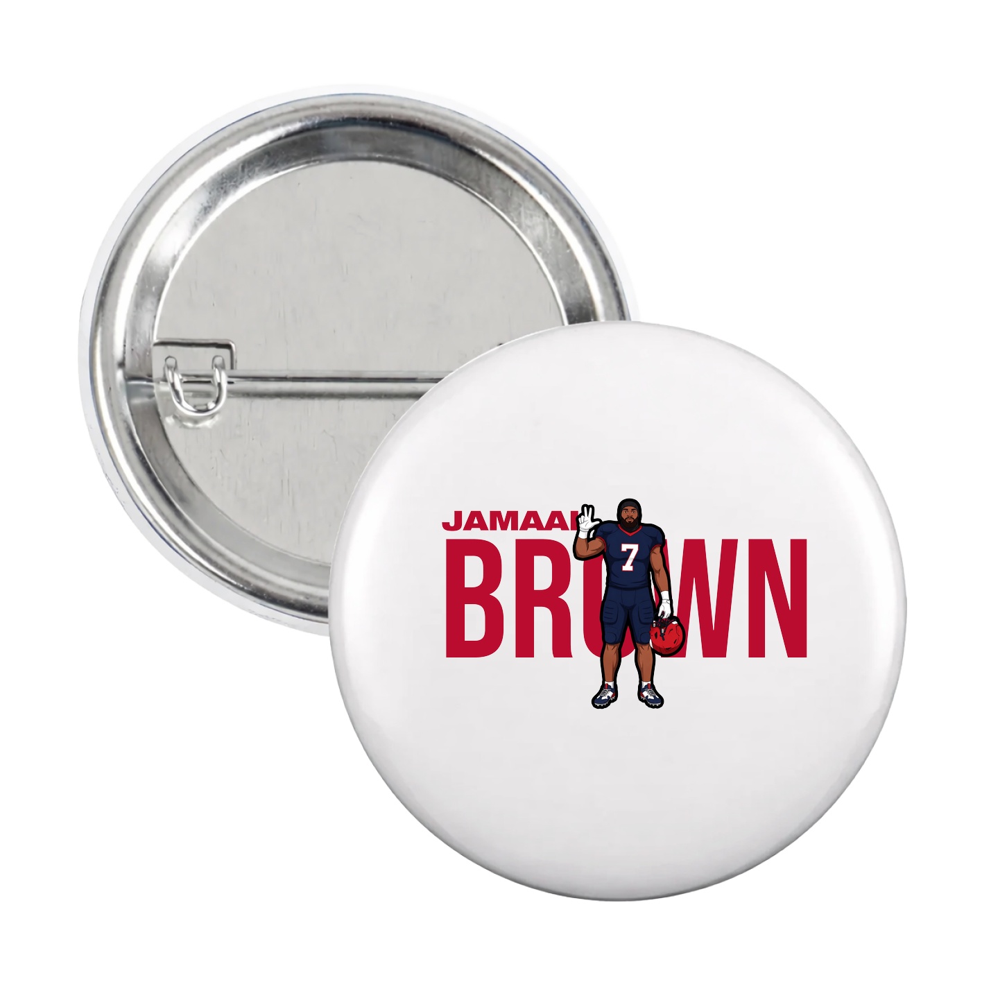 Game Day Button — Player Name in White