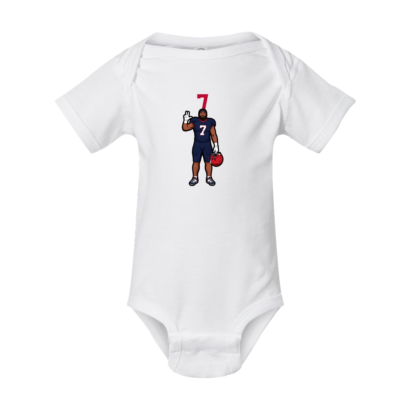 Baby Onesie — Number Top in White