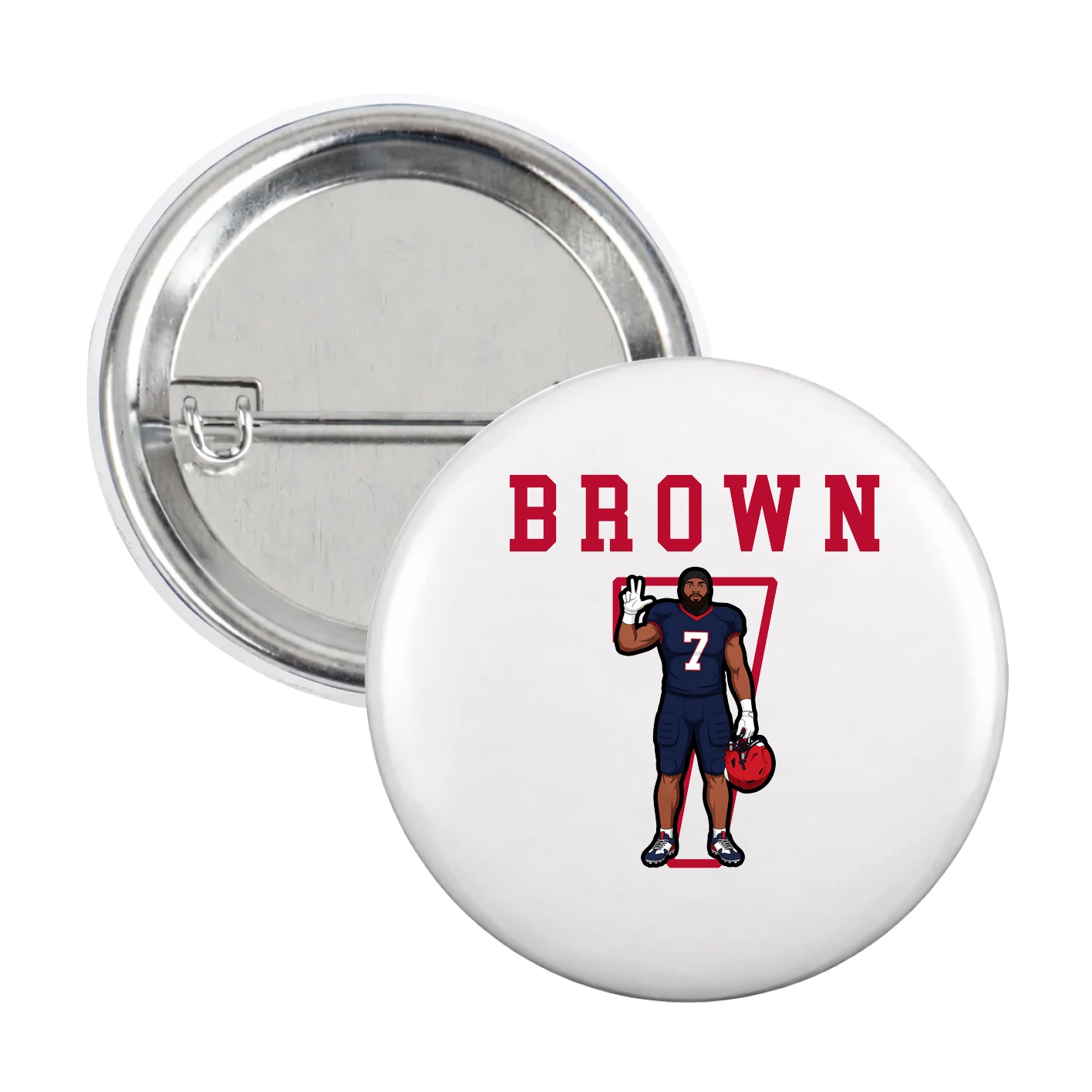 Game Day Button — Shirsey in White