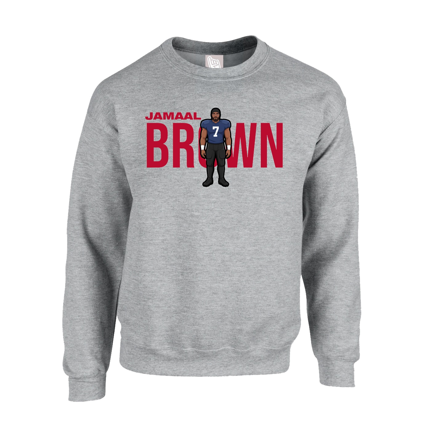 Fleece Crew — Player Name in Grey