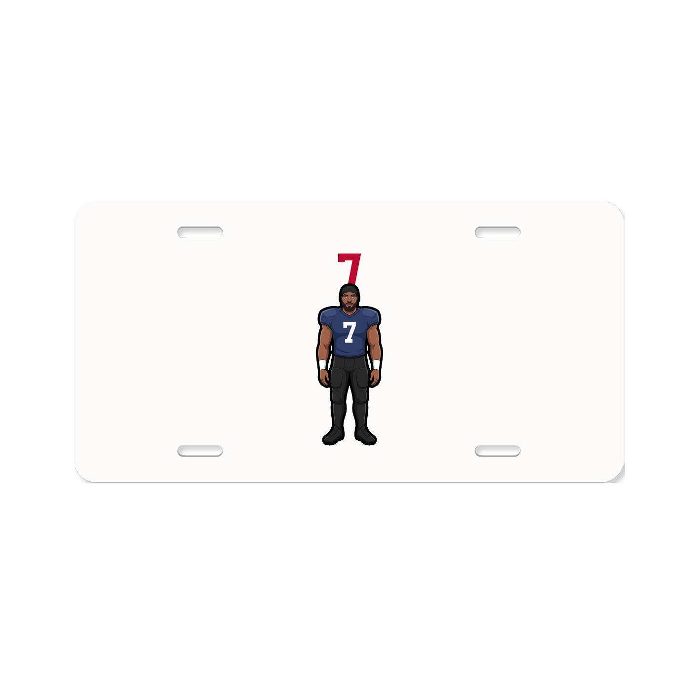 License Plate — Number Top in Classic