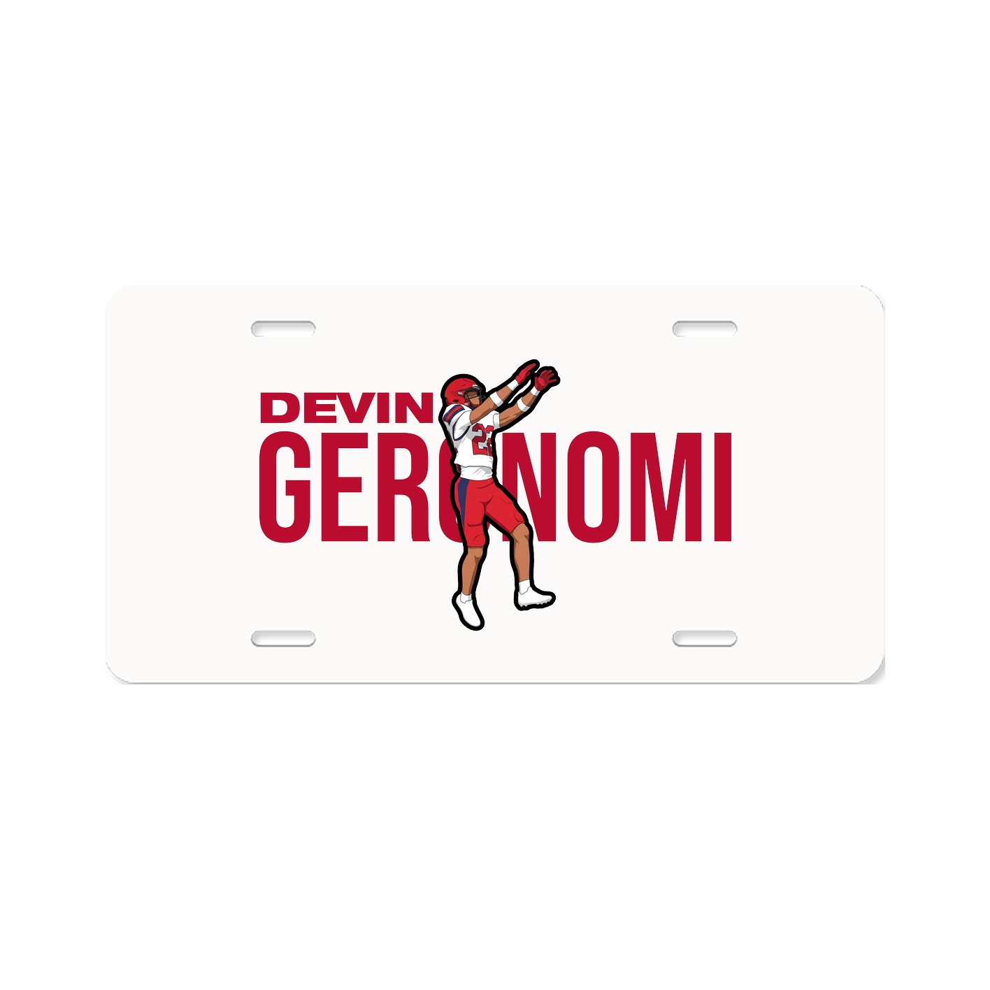 License Plate — Player Name in Classic