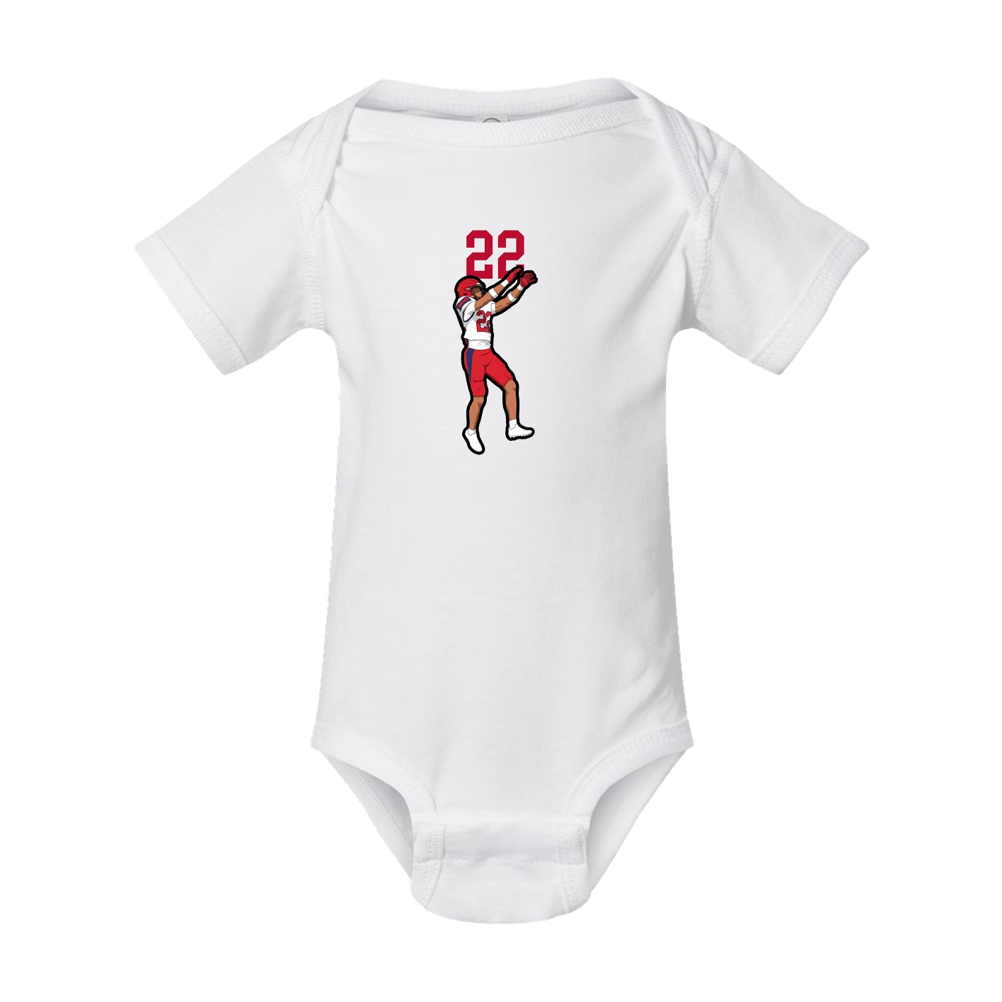 Baby Onesie — Number Top in White
