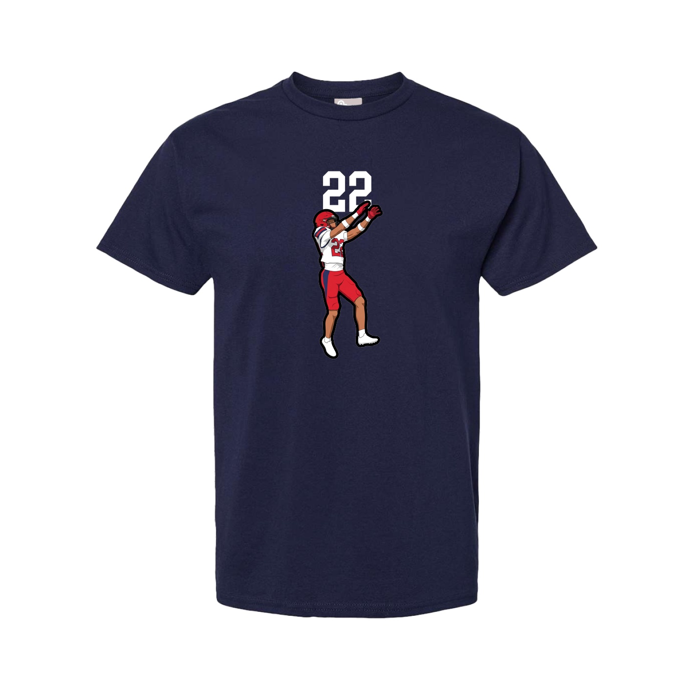 Youth Tee — Number Top in Navy