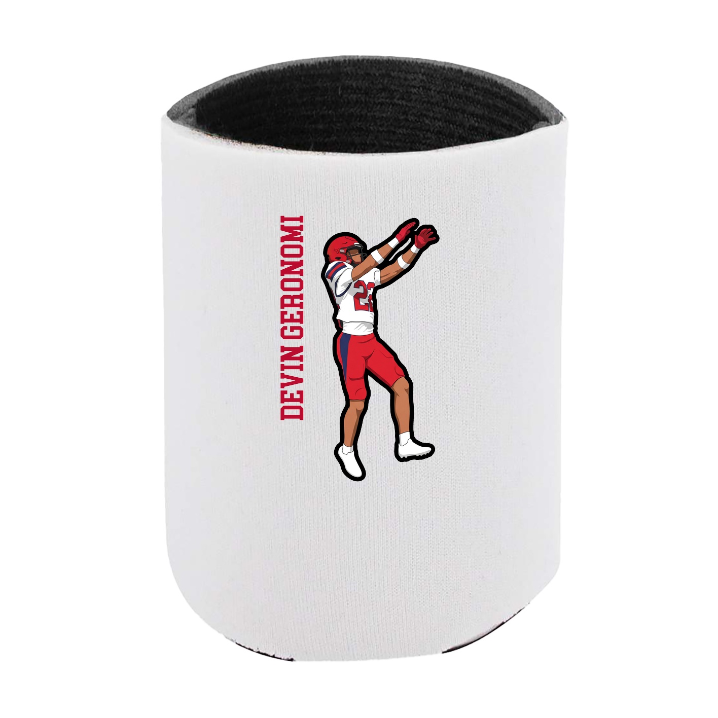 Can Holder — Name Vertical in White