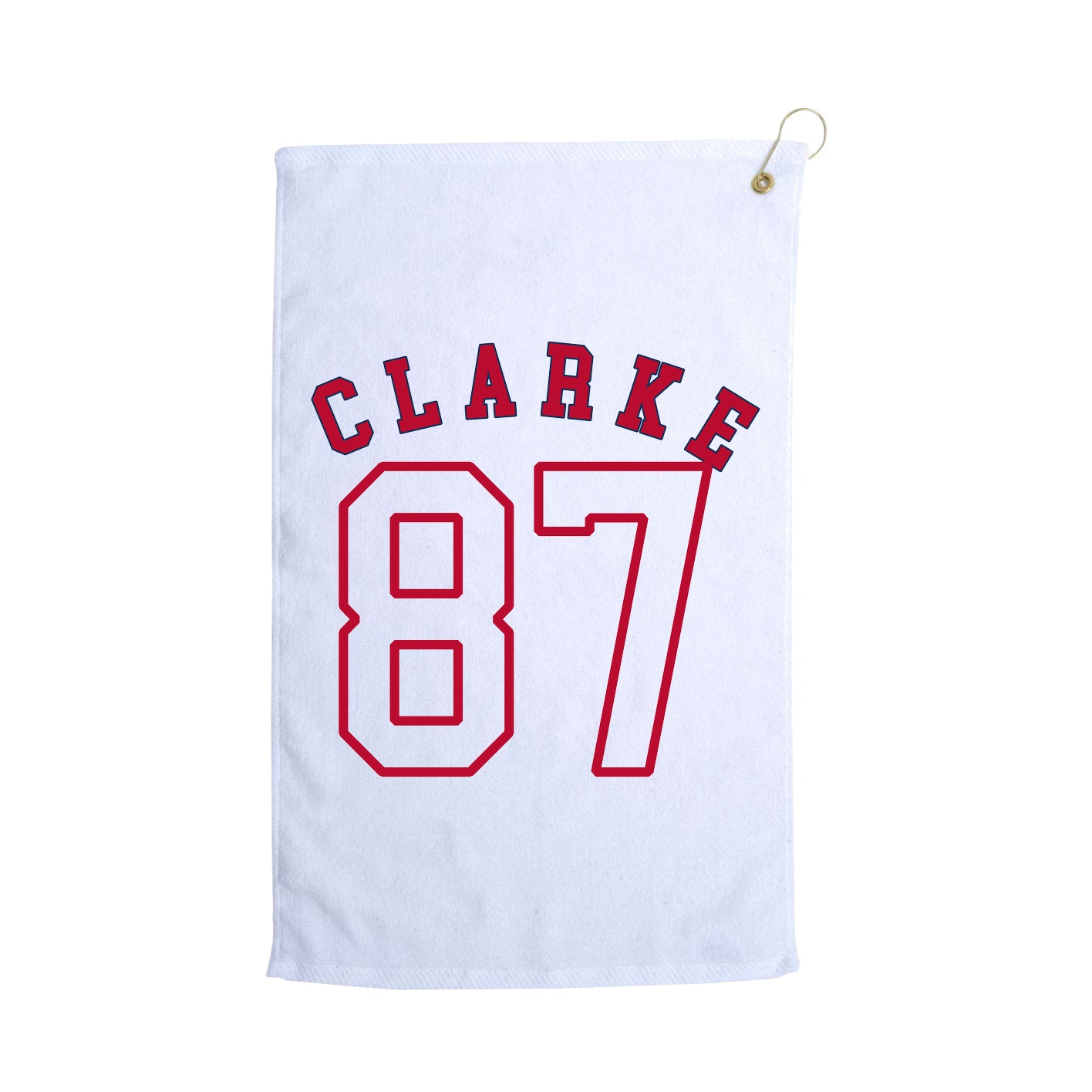 Golf Towel — Shirsey Arch in White