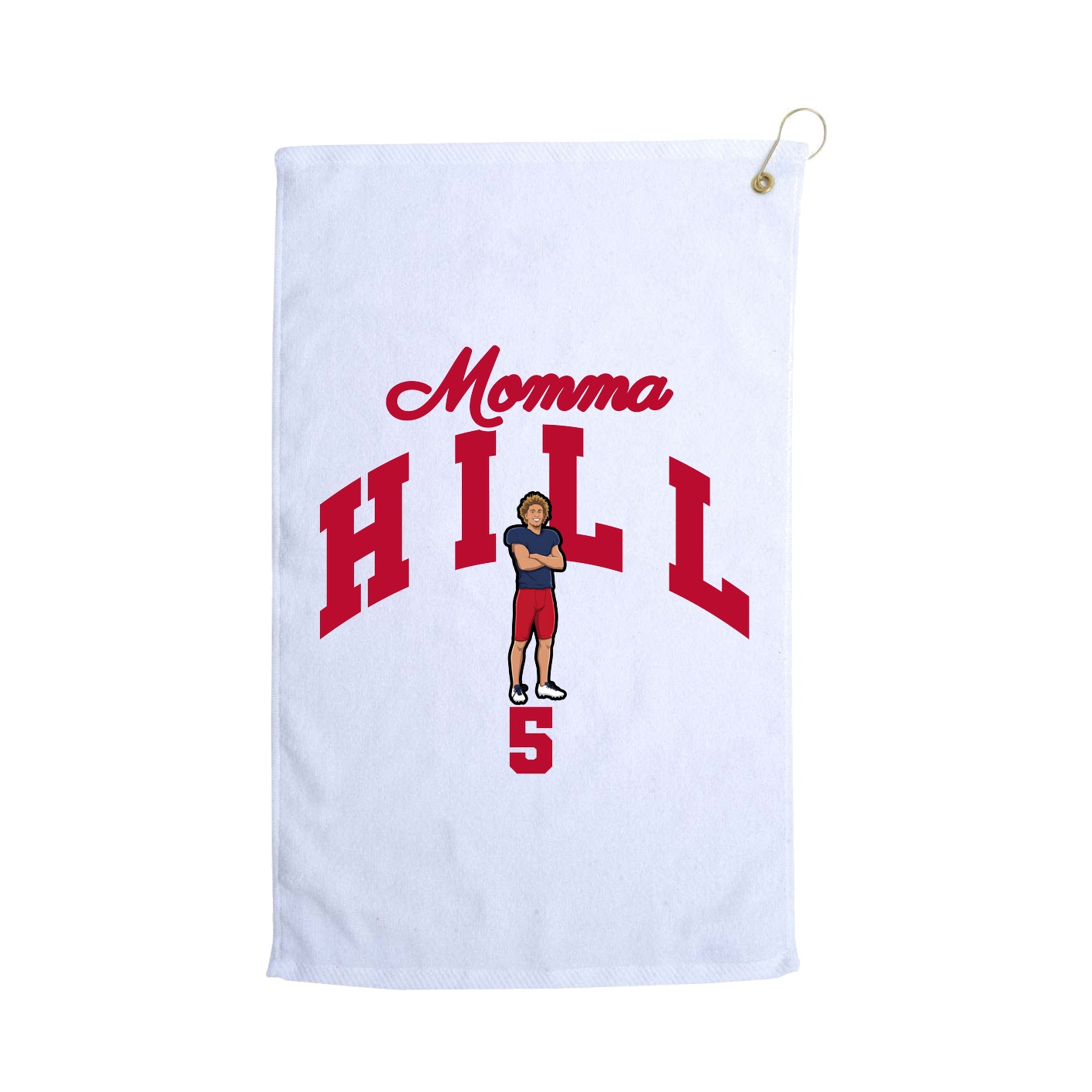 Golf Towel — Mothers Day Arch in White