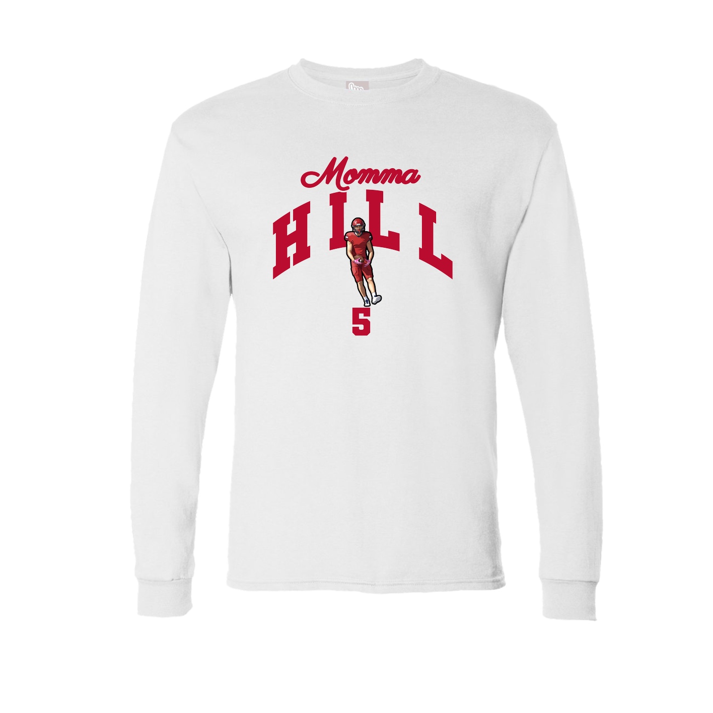 Long Sleeve Tee — Mothers Day Arch in White