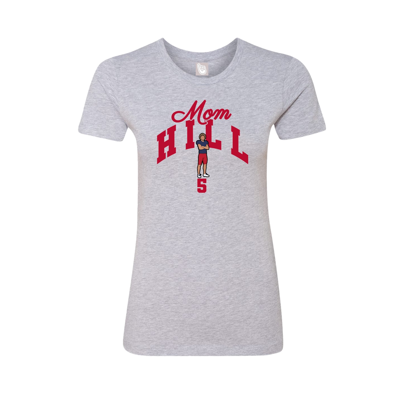Womens Tee — Mothers Day Arch in Grey