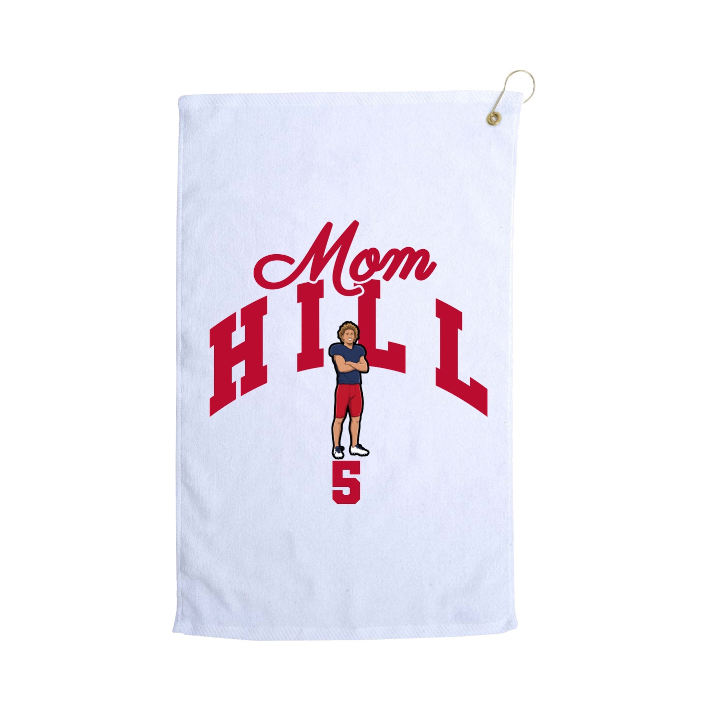 Golf Towel — Mothers Day Arch in White