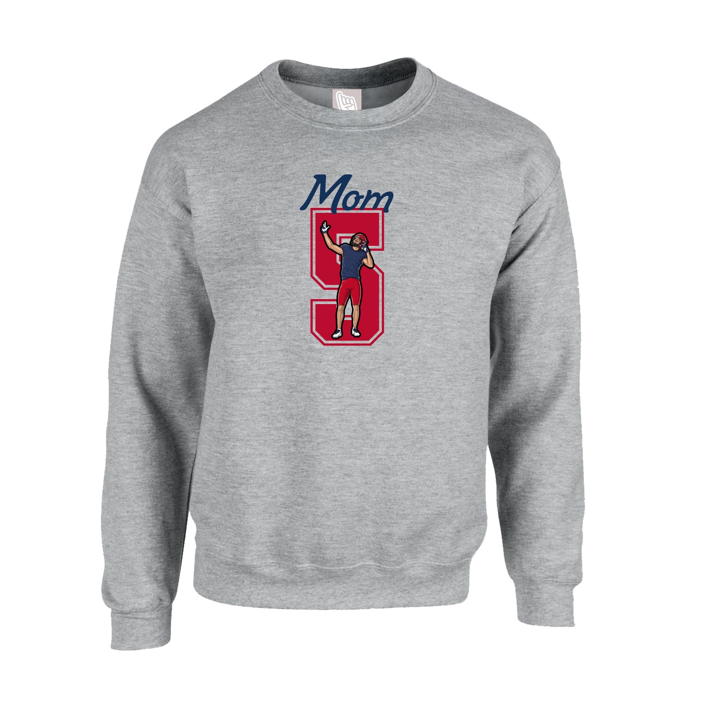 Fleece Crew — Mothers Day Shirsey in Grey