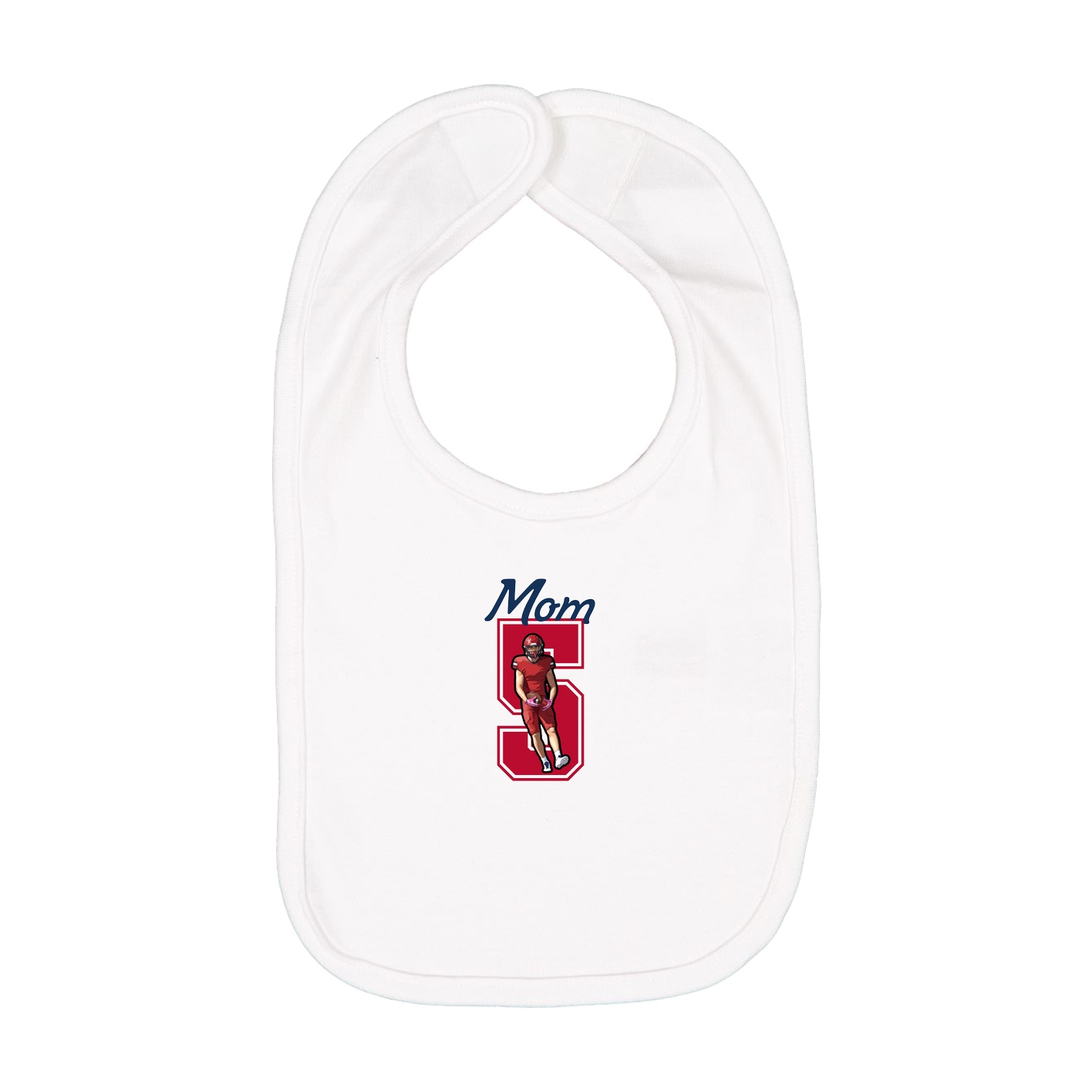 Infant Bib — Mothers Day Shirsey in White