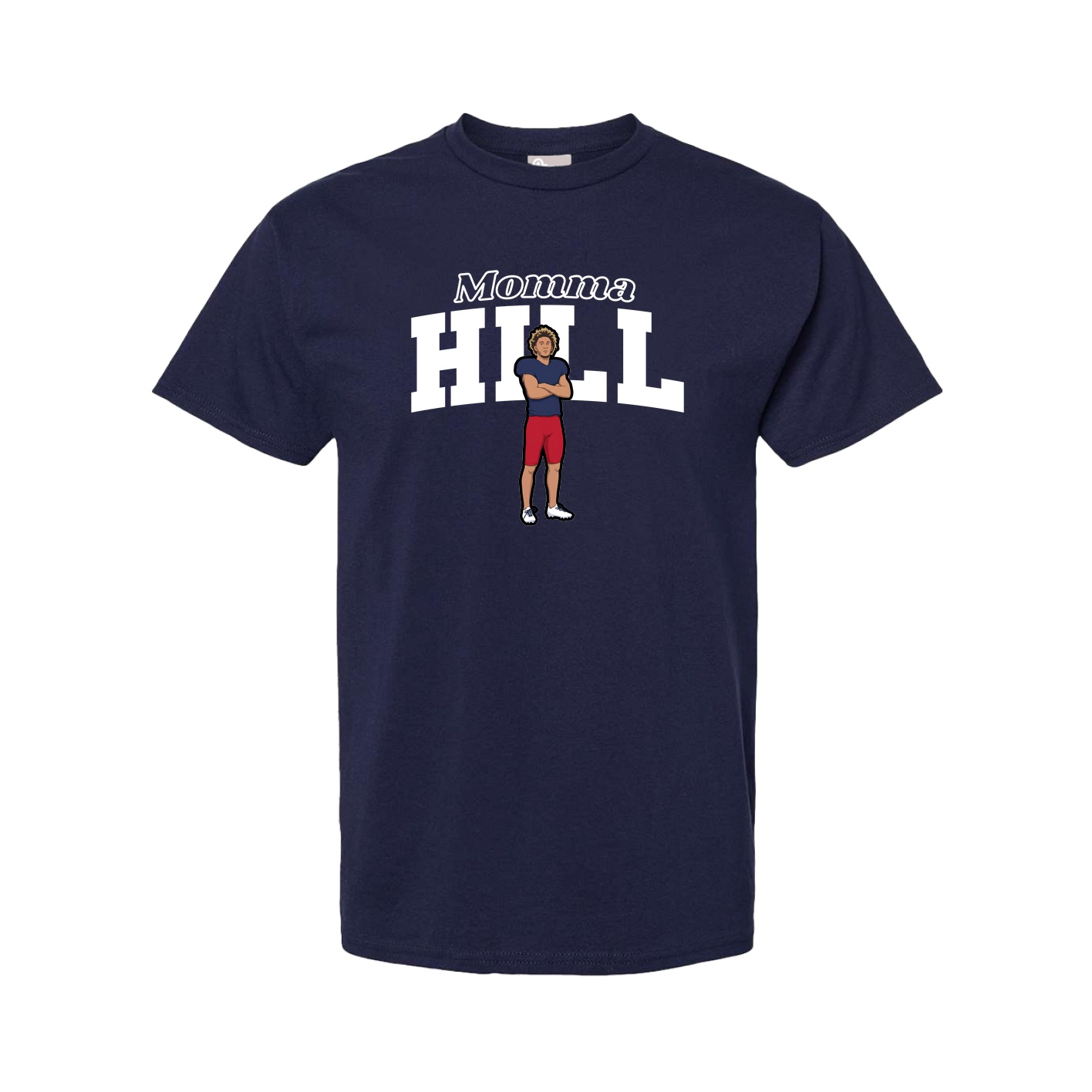 Youth Tee — Mothers Day Block in Navy