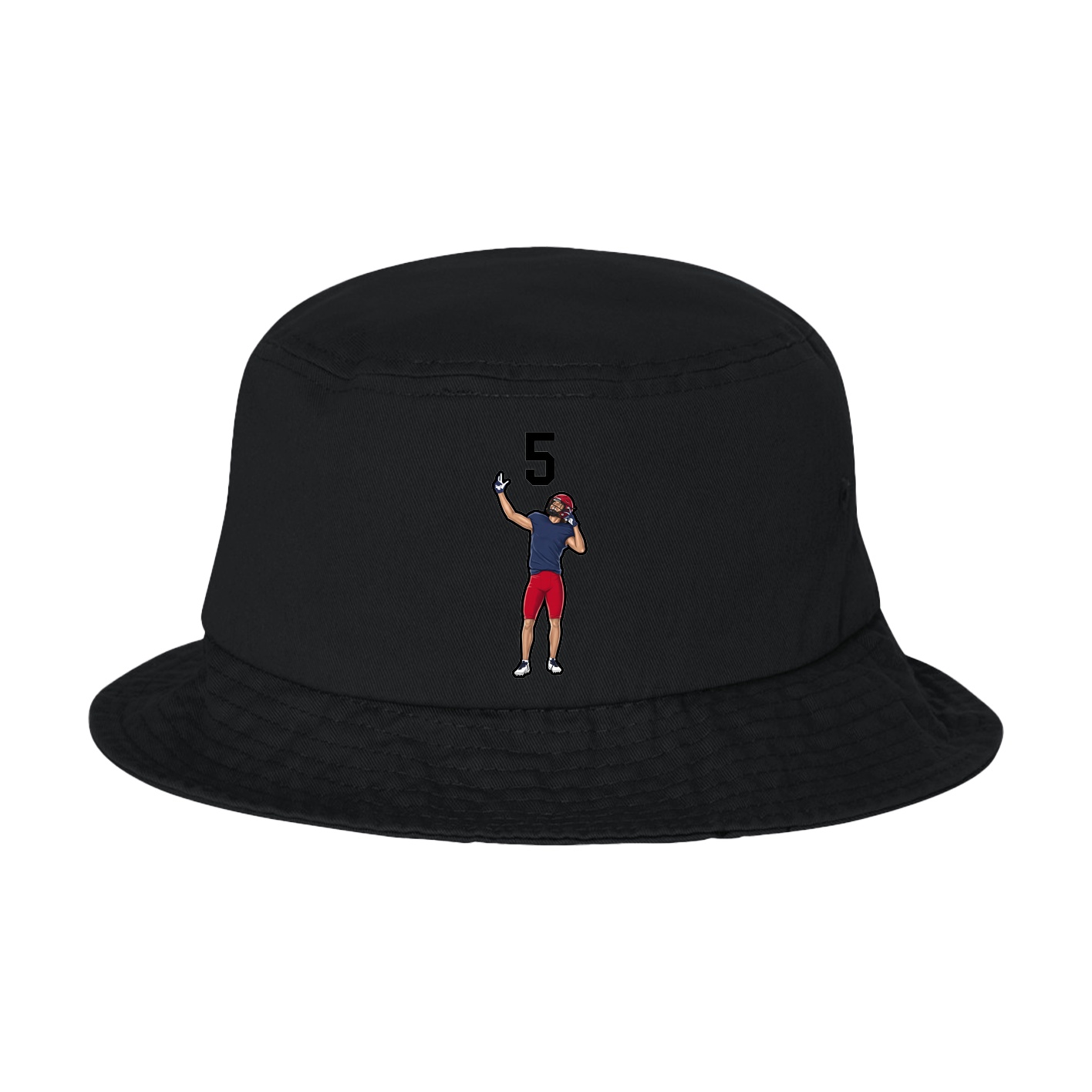 Bucket Cap — Number Top in Black