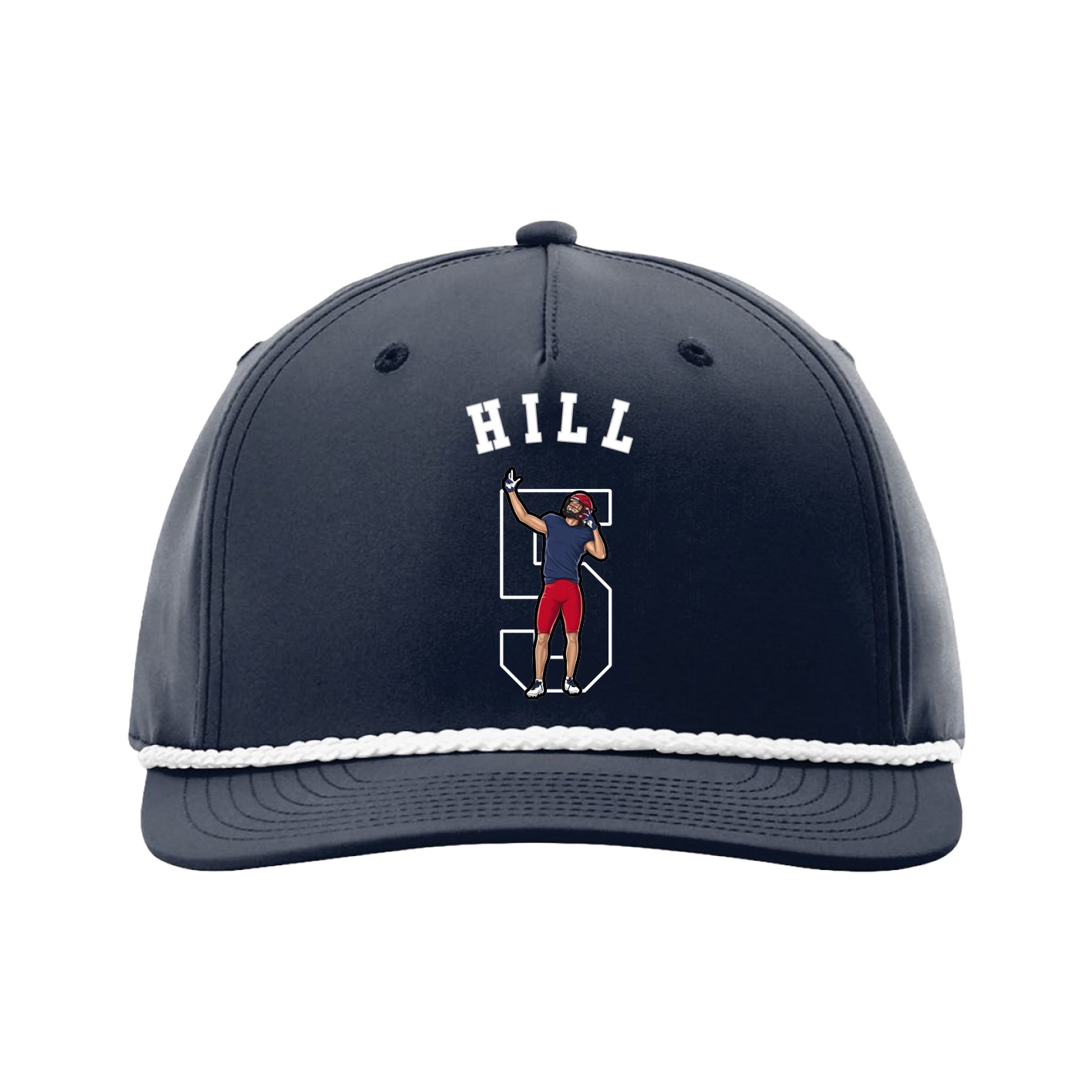 Five-Panel Classic Rope Cap — Shirsey Arch in Navy