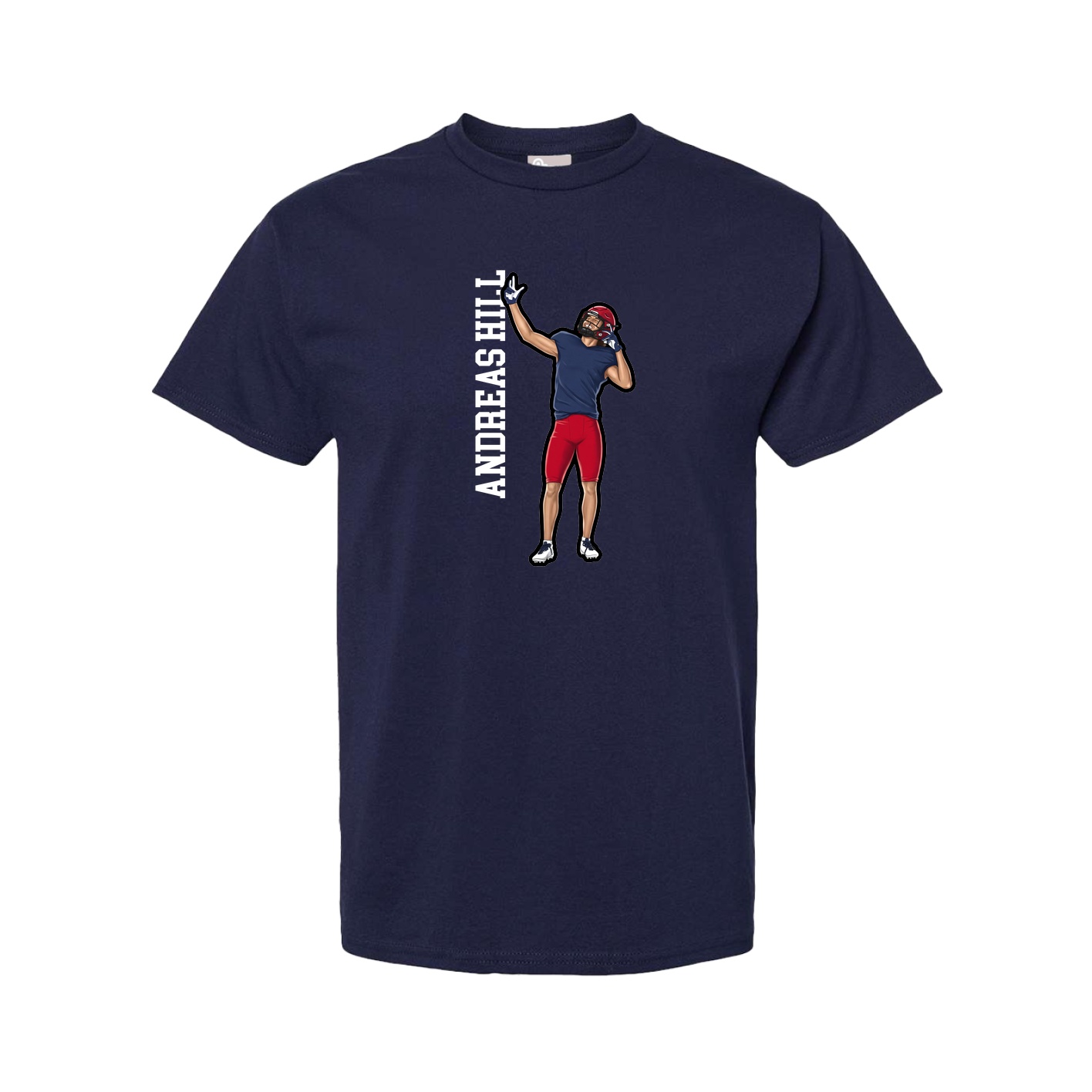 Tee — Name Vertical in Navy