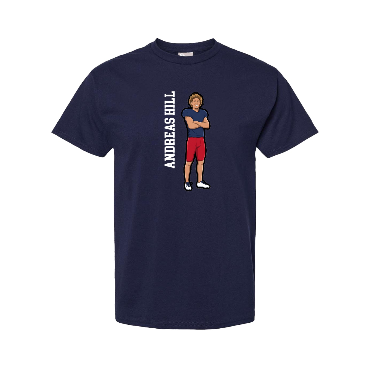 Youth Tee — Name Vertical in Navy