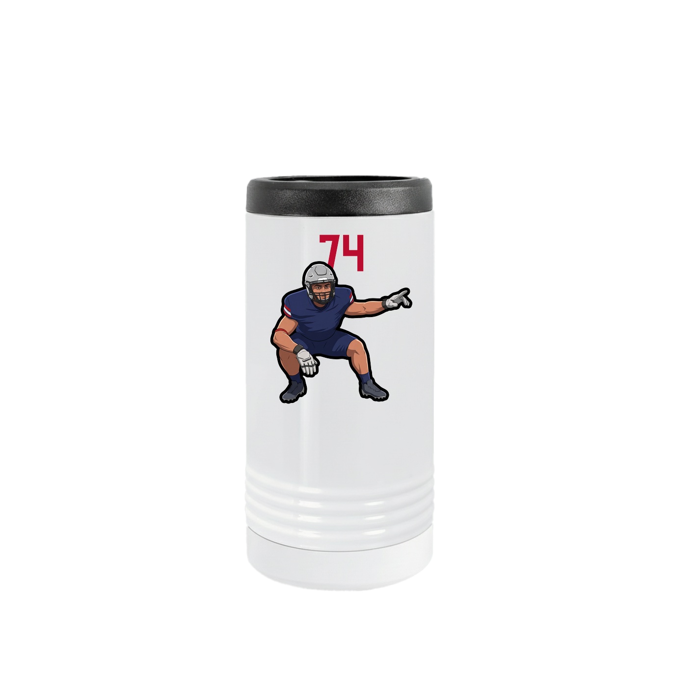 Slim Beverage Holder — Number Top in White