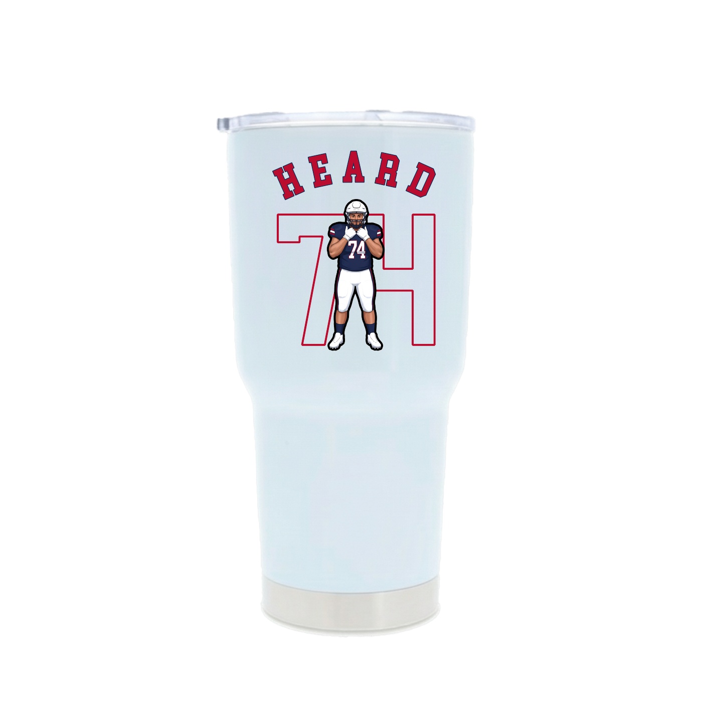 30oz Stainless Steel Tumbler — Shirsey Arch in White