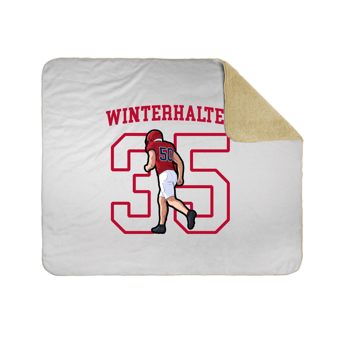50x60 Sherpa Lined Throw Blanket