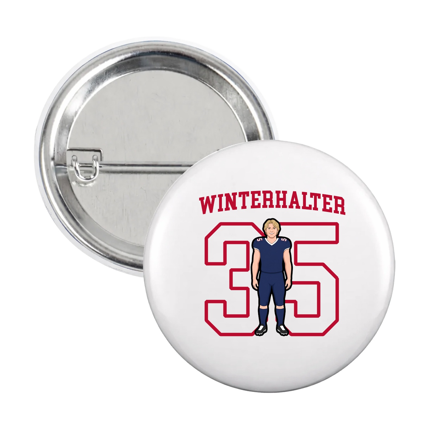 Game Day Button — Shirsey in White