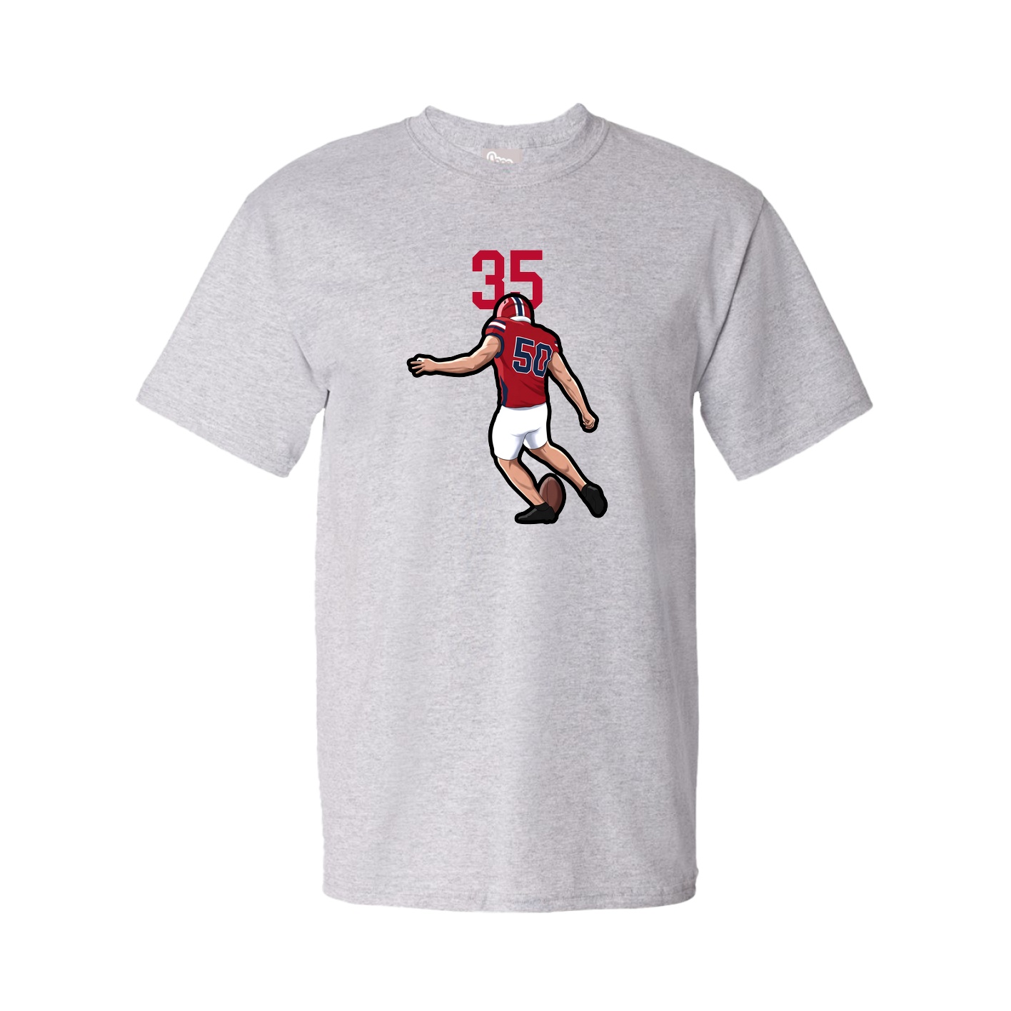 Tee — Number Top in Grey