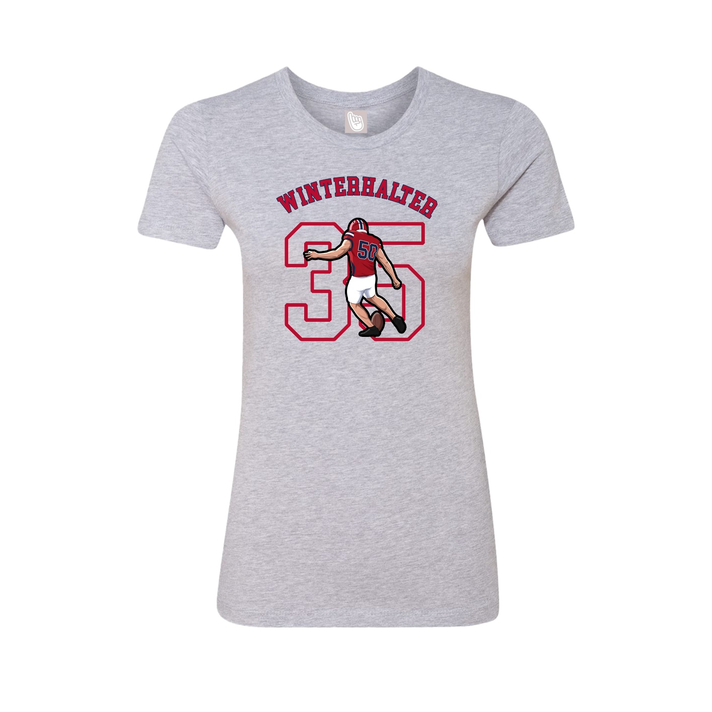 Fitted Women's Tee — Shirsey Arch in Grey