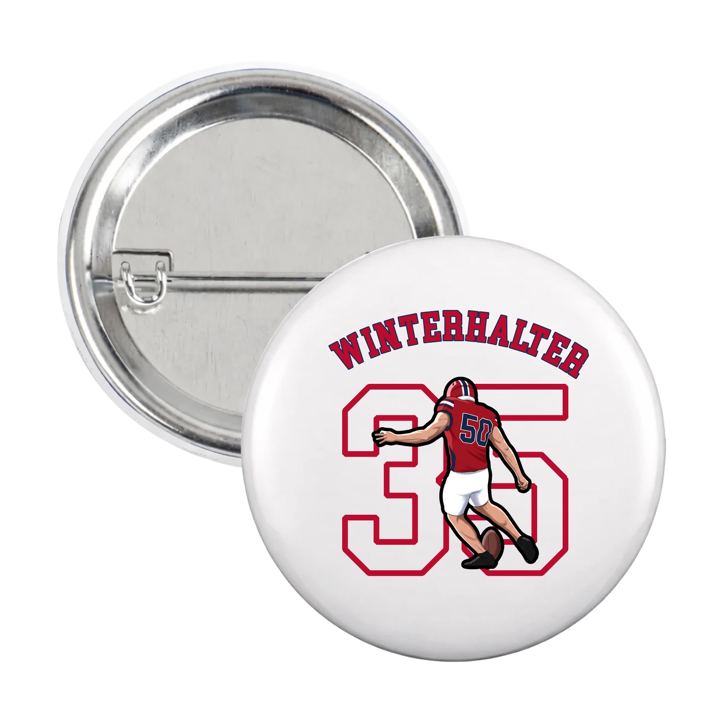 Game Day Button — Shirsey Arch in White