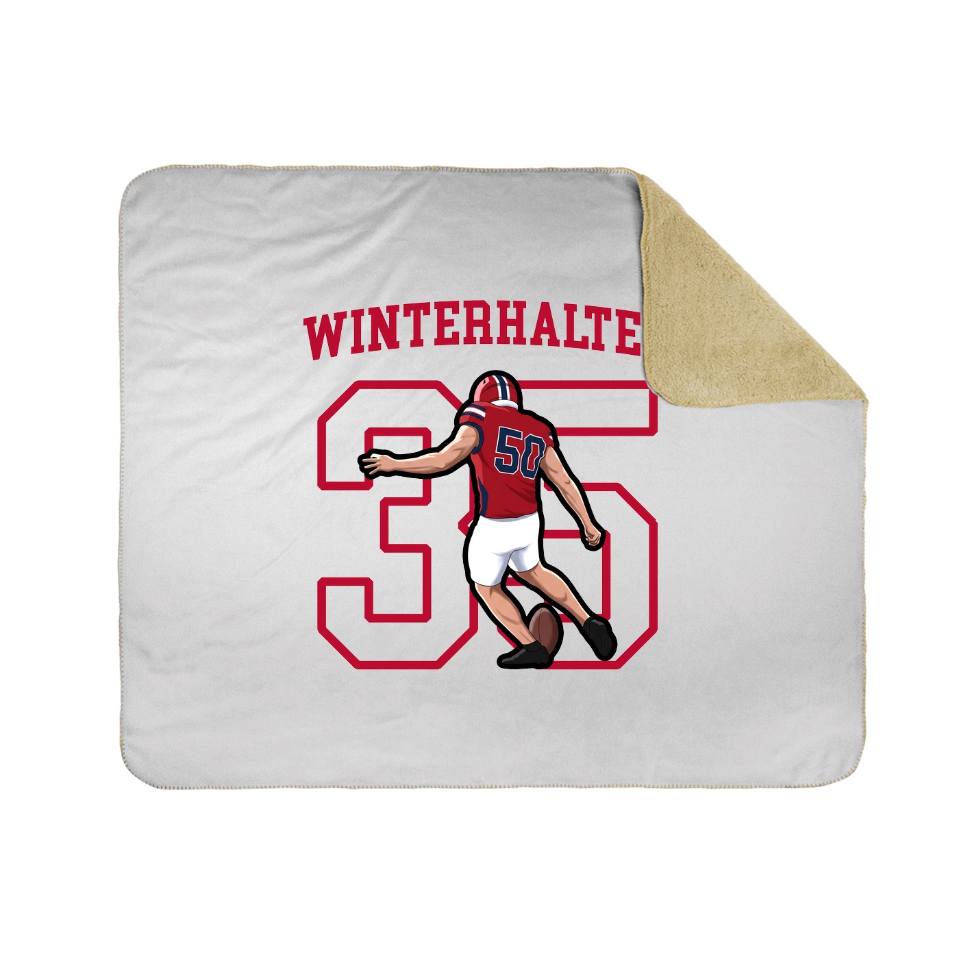 Throw Blanket — Shirsey in White
