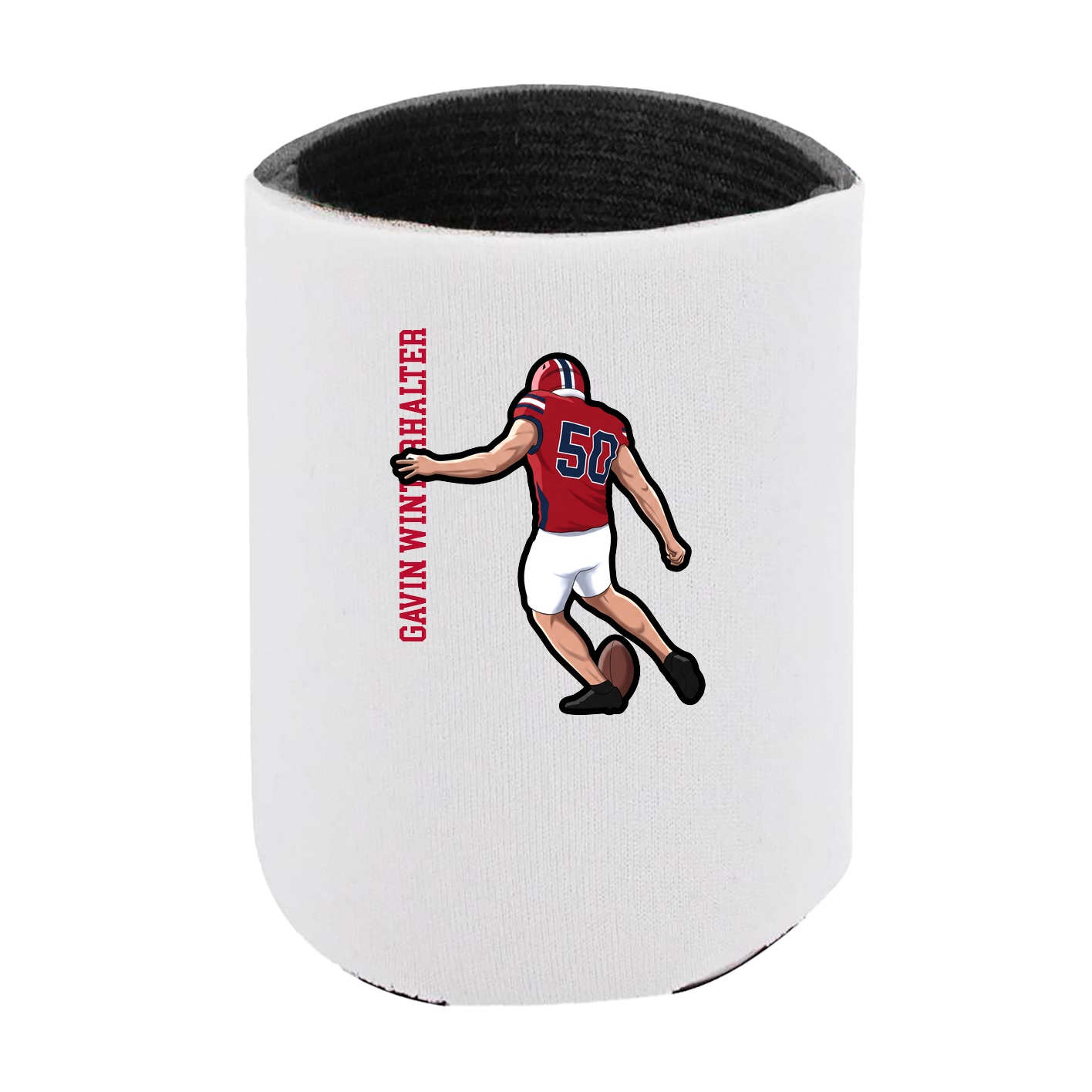 Can Holder — Name Vertical in White