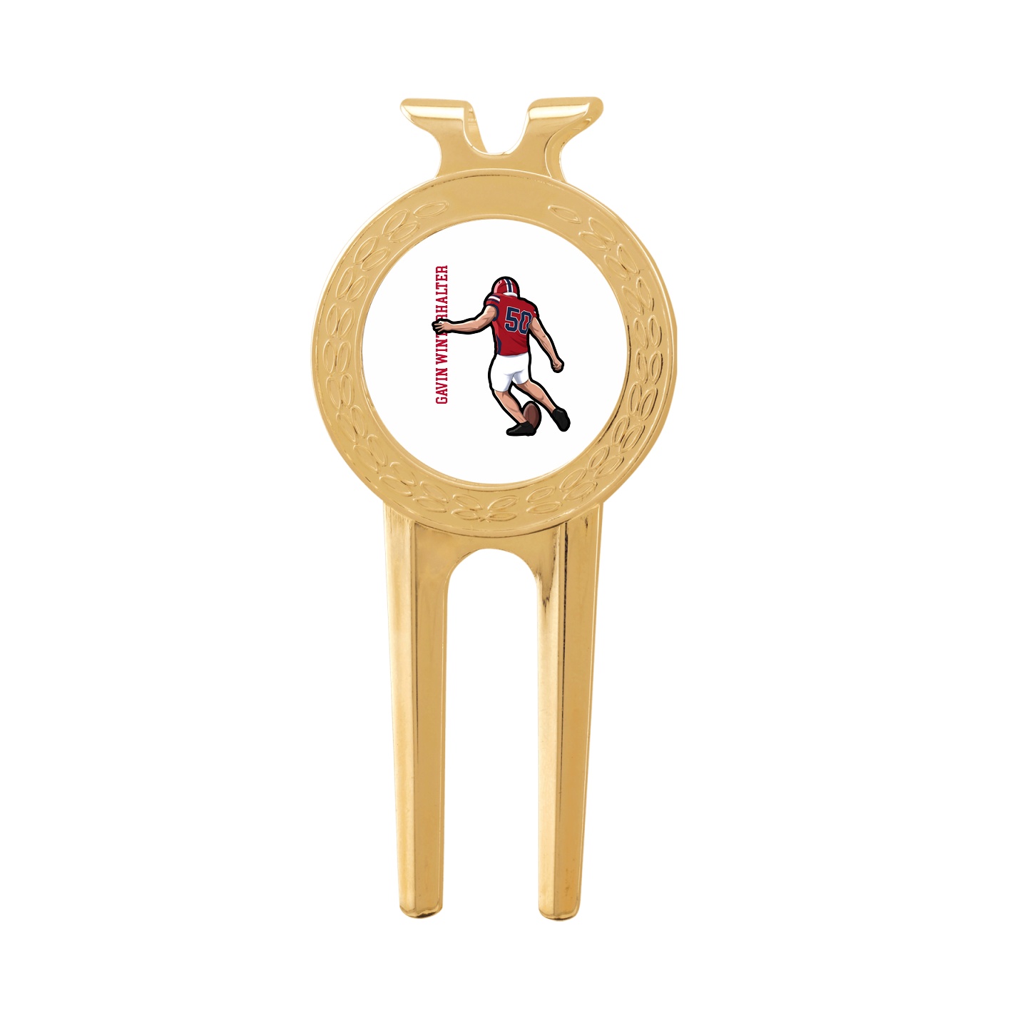 Divot Tool with Ball Marker — Name Vertical in Classic