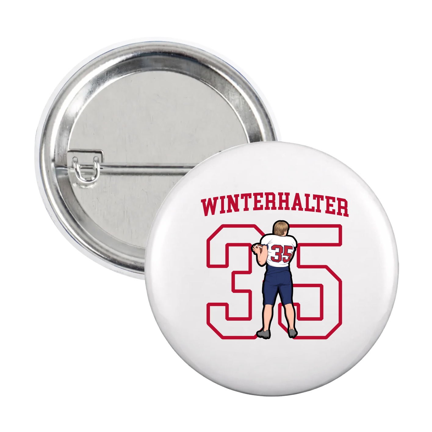 Game Day Button — Shirsey in White