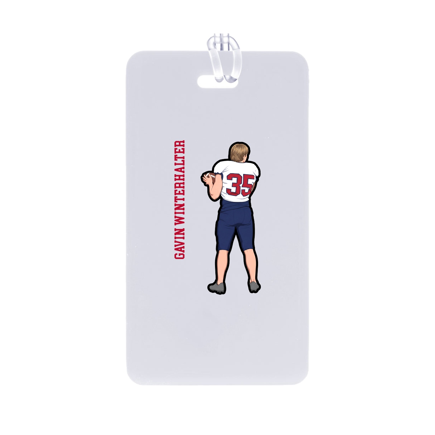 Bag Tag — Name Vertical in Classic