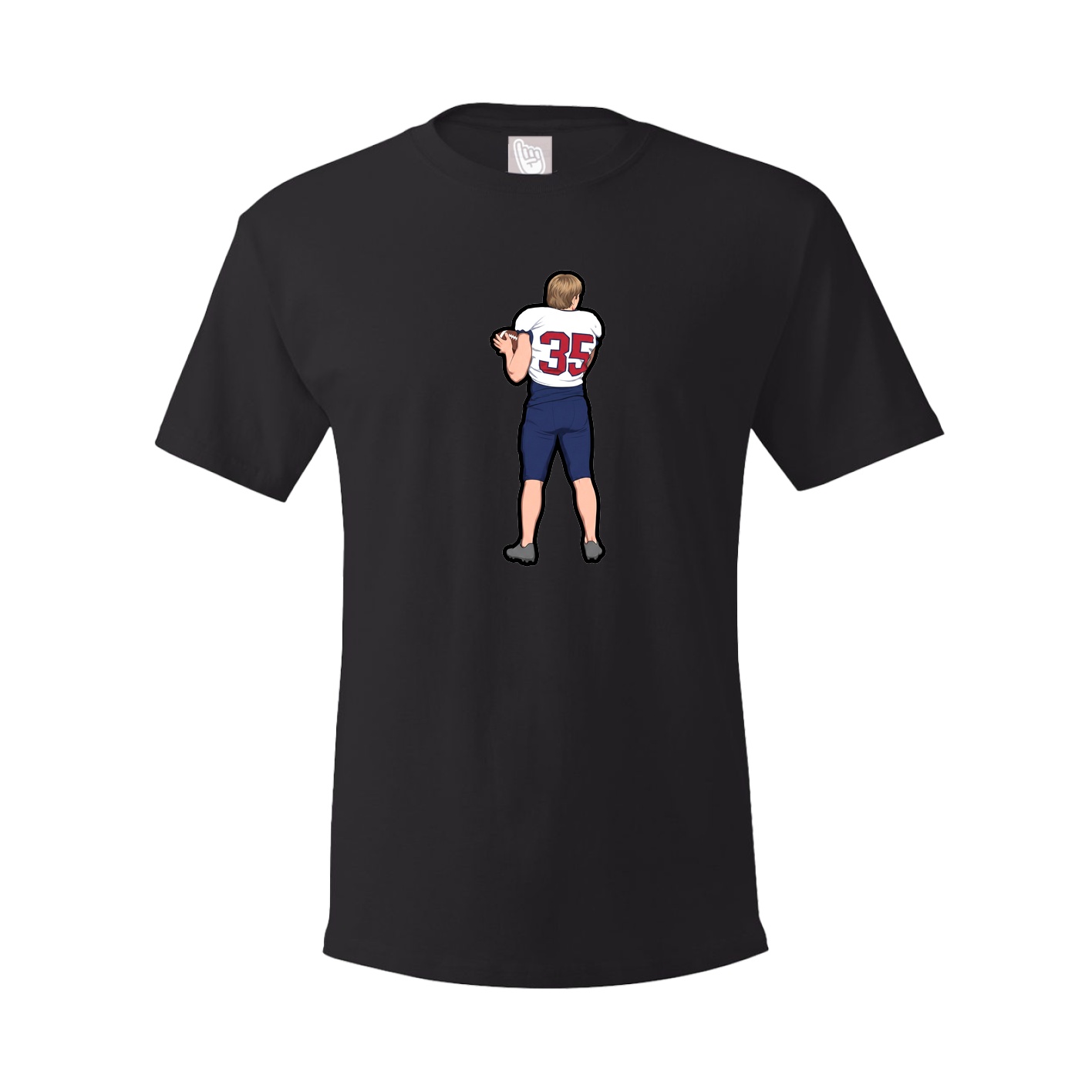 Tee — Name Vertical in Black