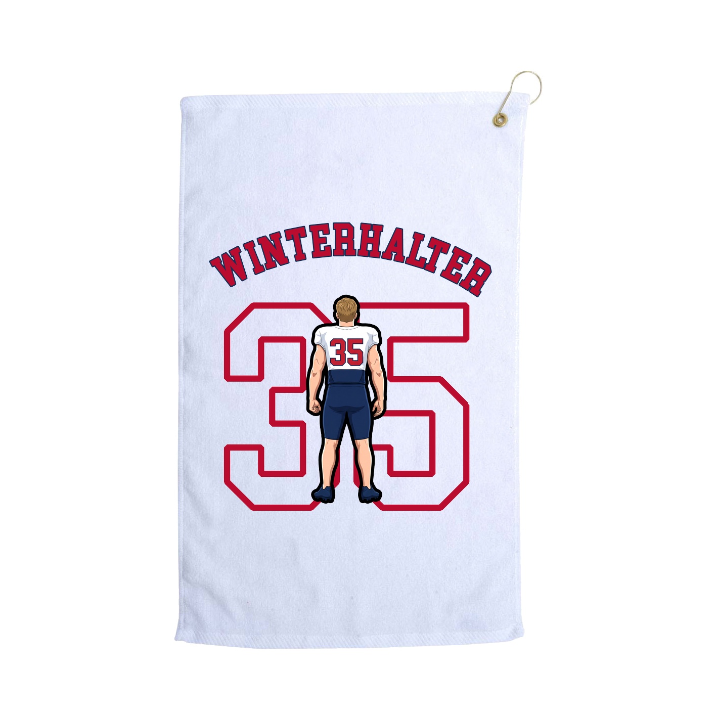 Golf Towel — Shirsey Arch in White